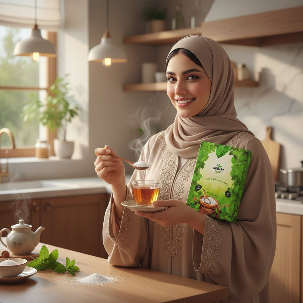 فيردي سويت محلي ستيفيا الطبيعي 25 كيس 37.5 جرام