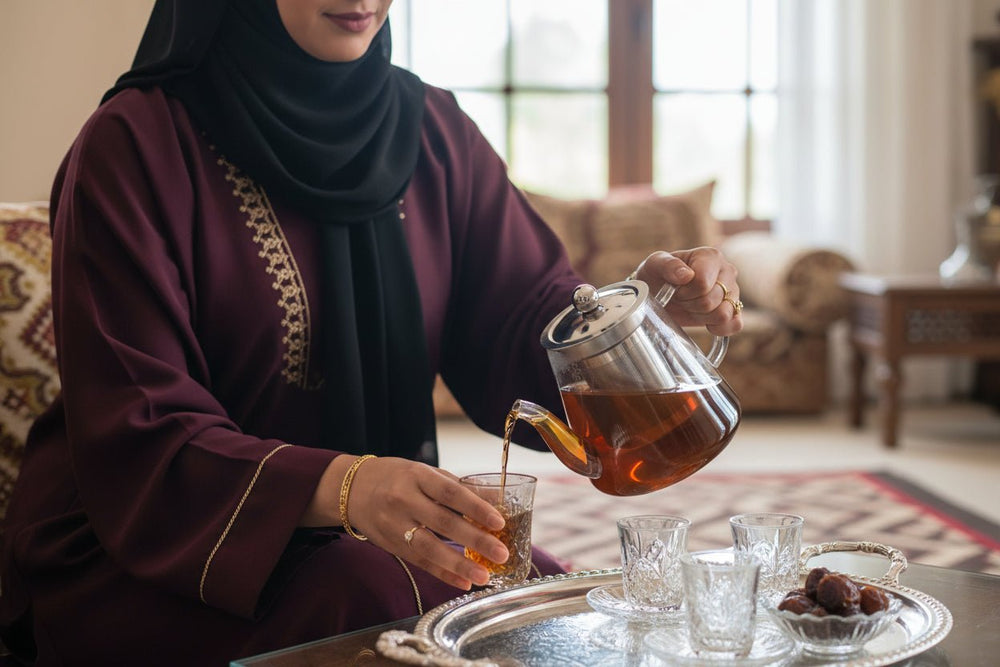 إبريق شاي زجاجي من البوروسيليكات سعة 550 مل