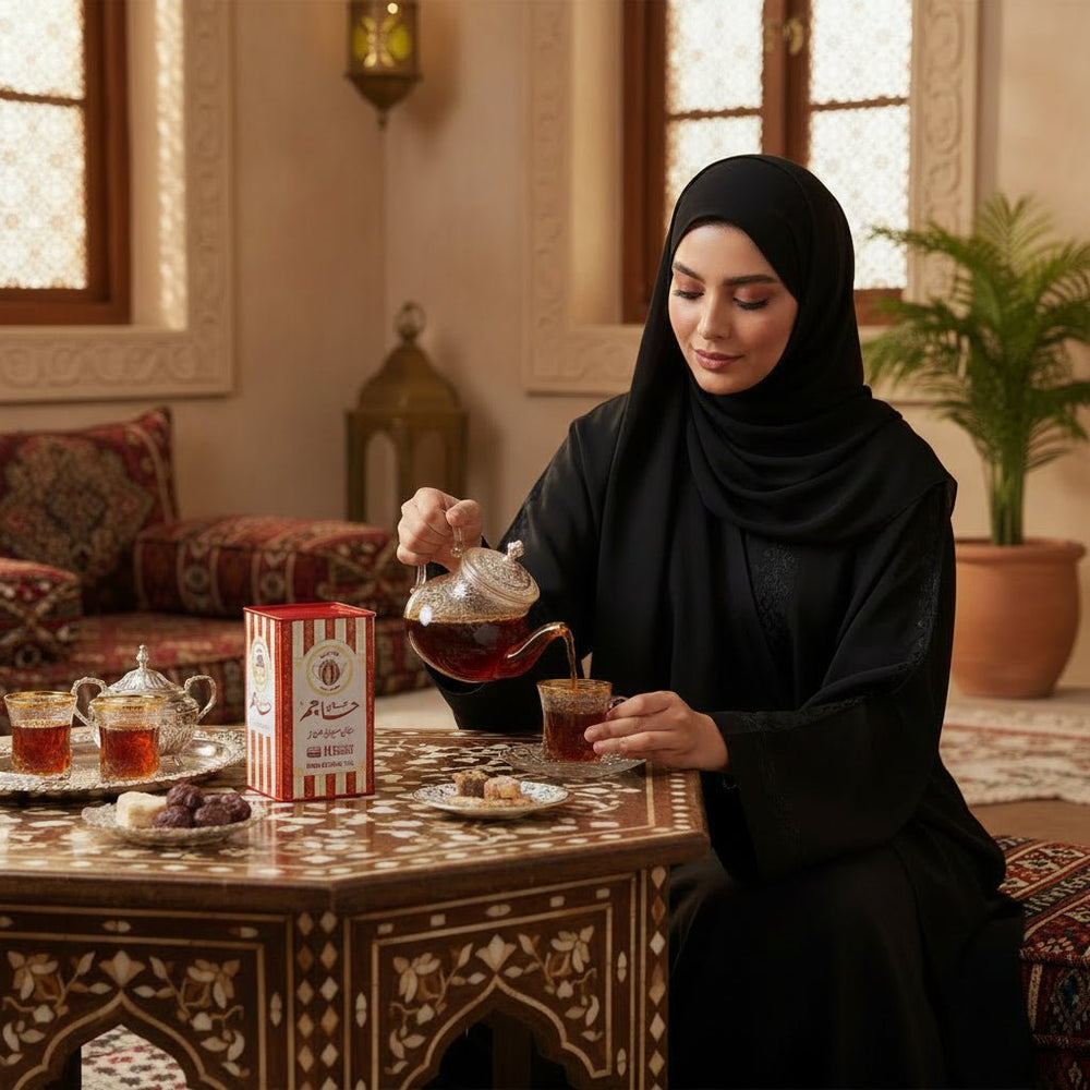 شاي حاجم كويتي أحمر قوة الطعم وثبات اللون 250 جرام