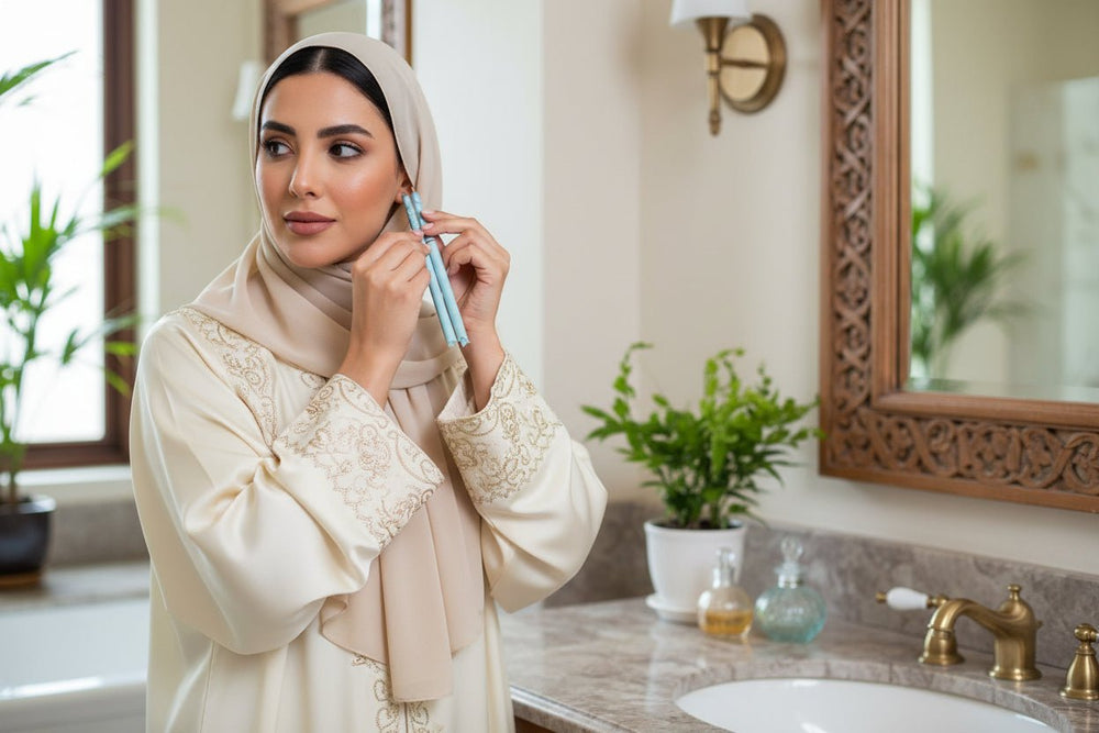 شمع تنظيف الأذن المخروطي 2 قطعة