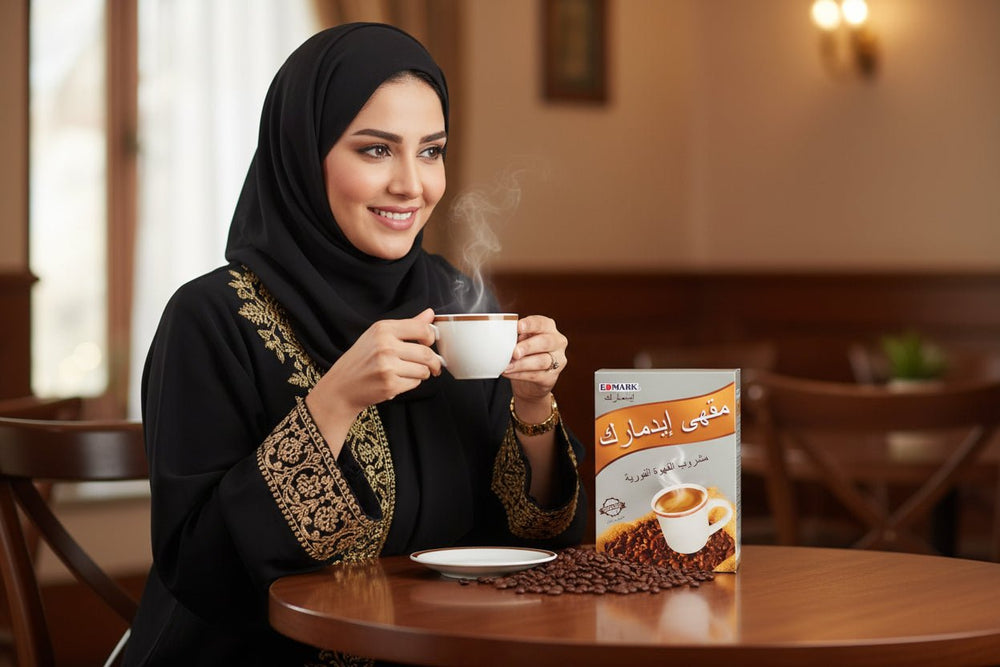 قهوة فورية إيدمارك بنكهة الجنسن بدون سكر 11 جم × 11 عود