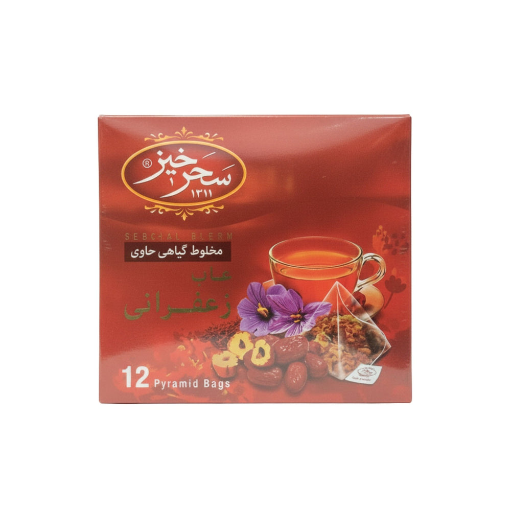 Saffron Herbal Drink with Jujube 12 Bags