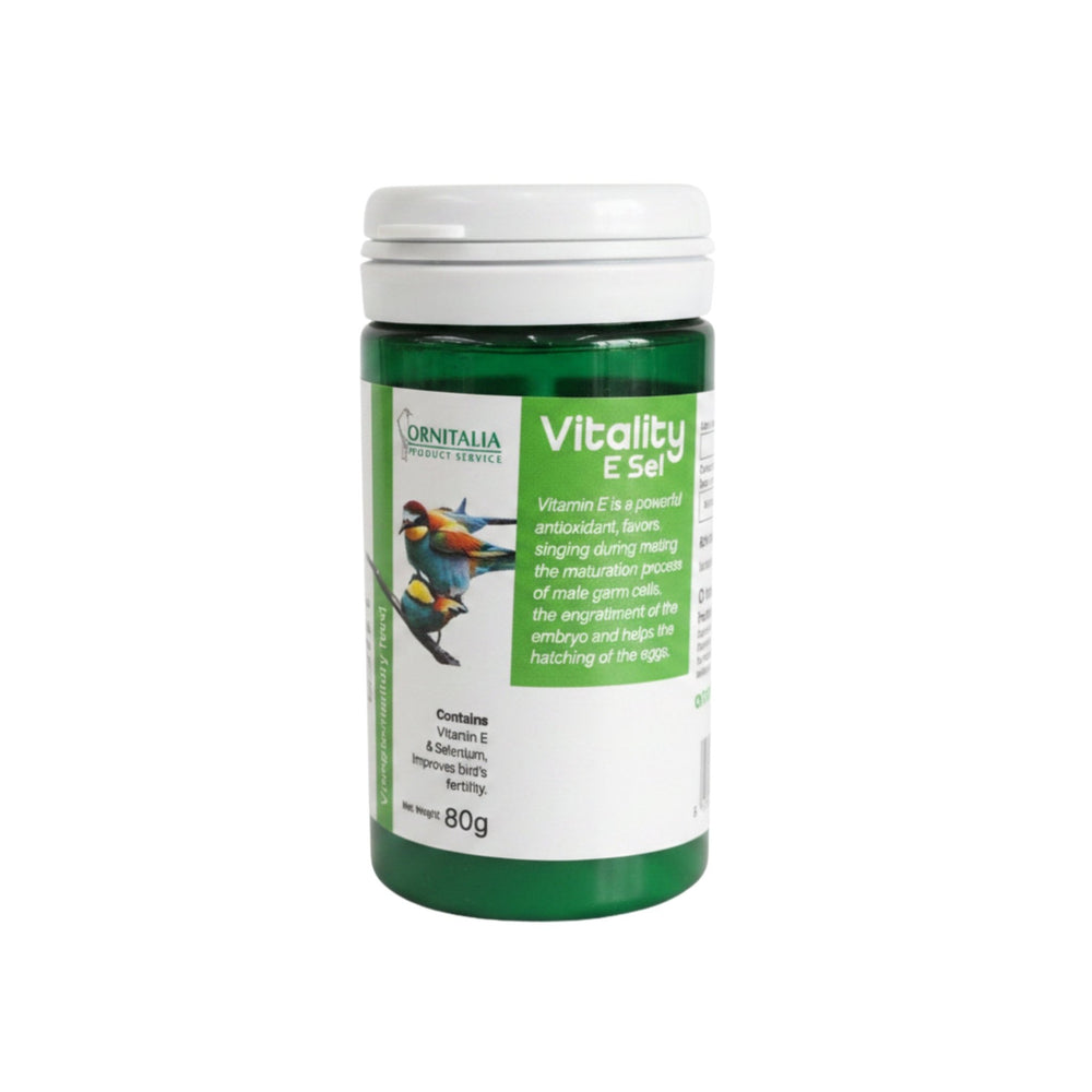 مكمل غذائي للطيور 80 جرام Ornitalia Vitality E Sel