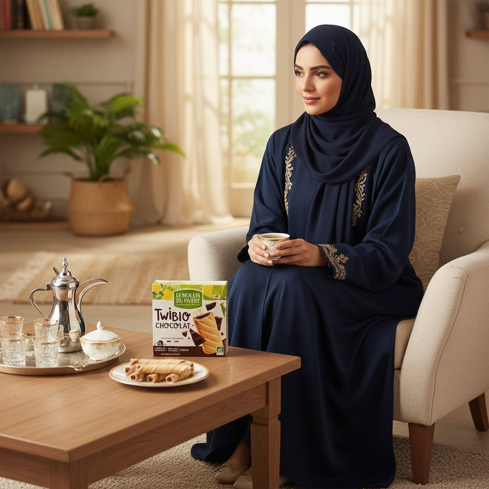 بسكويت تويبيو العضوي المحشو بالشوكولاتة الداكنة 150 جم