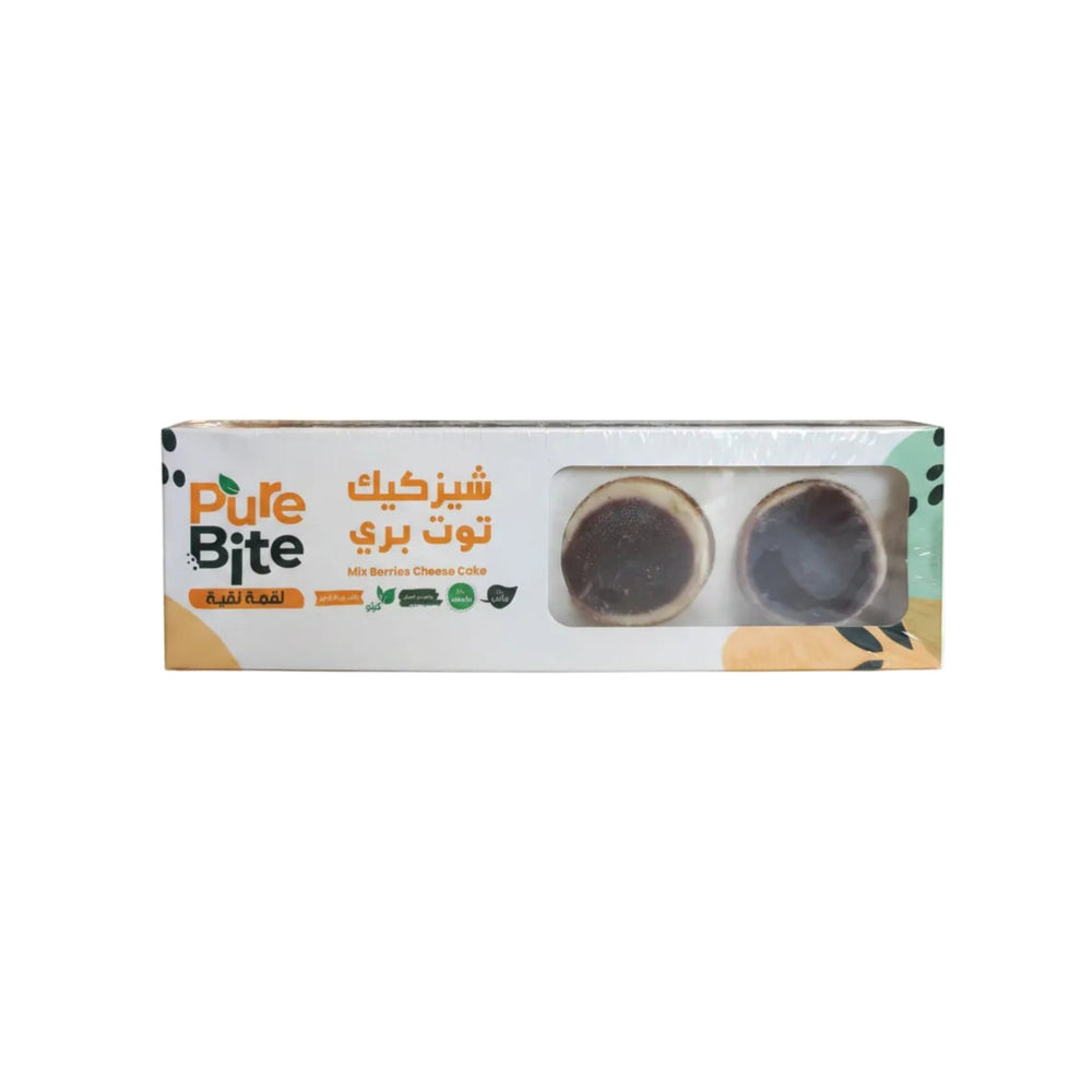 شيزكيك توت بري كيتو 4 قطع 100 جرام