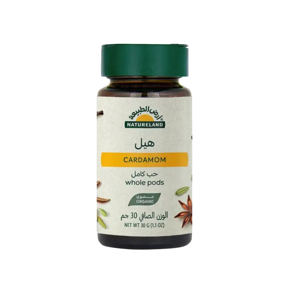 هيل حب كامل عضوي أرض الطبيعة 30 جم