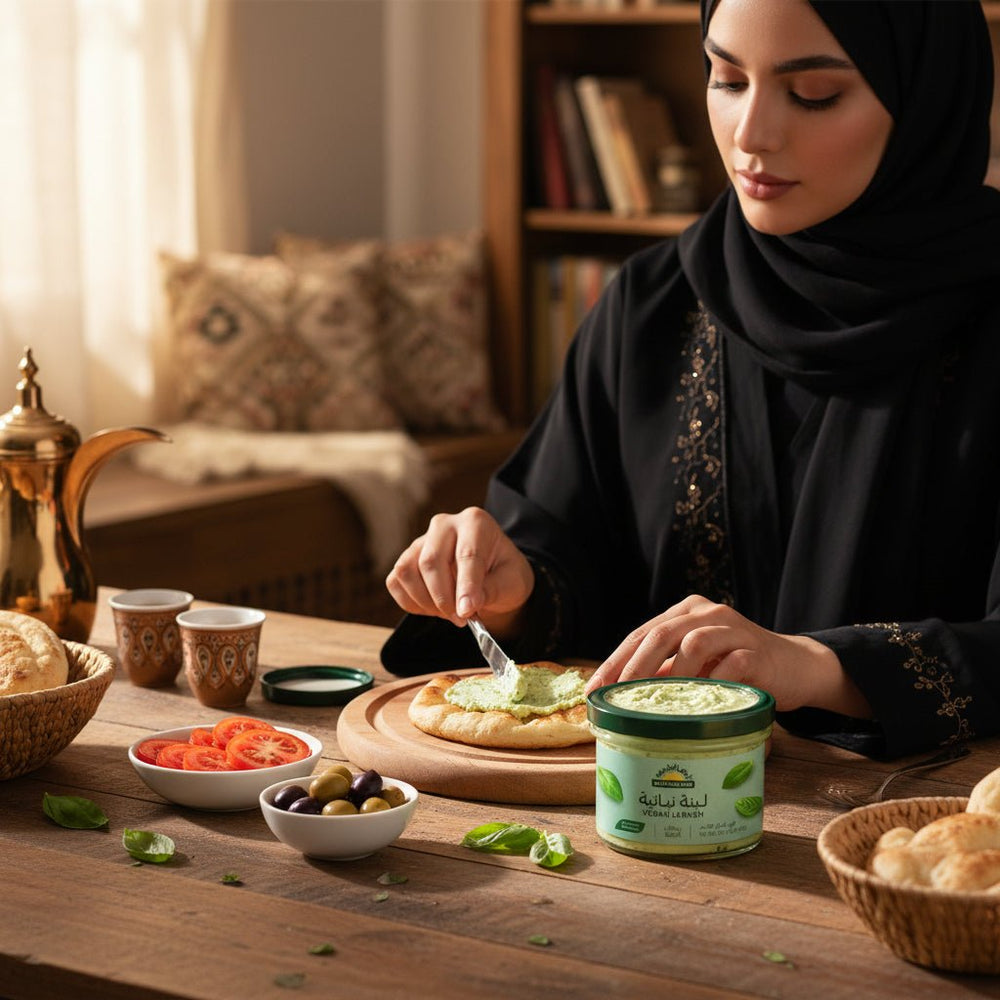 لبنة نباتية عضوية بالريحان أرض الطبيعة 180 جم