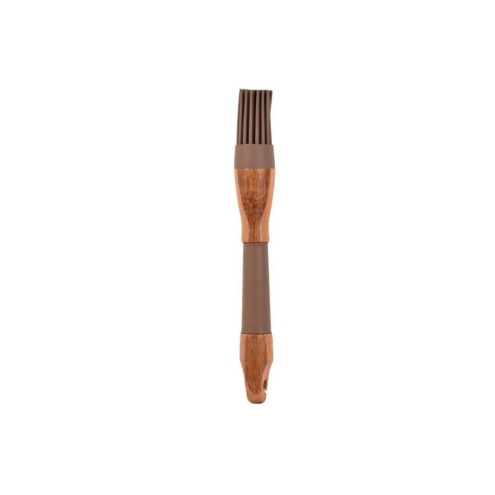 Silicone oil brush with wooden handle