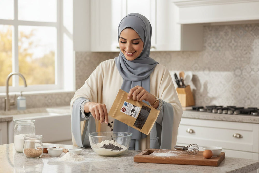 حبيبات شوكولاتة داكنة 50% كاكاو 500 جم