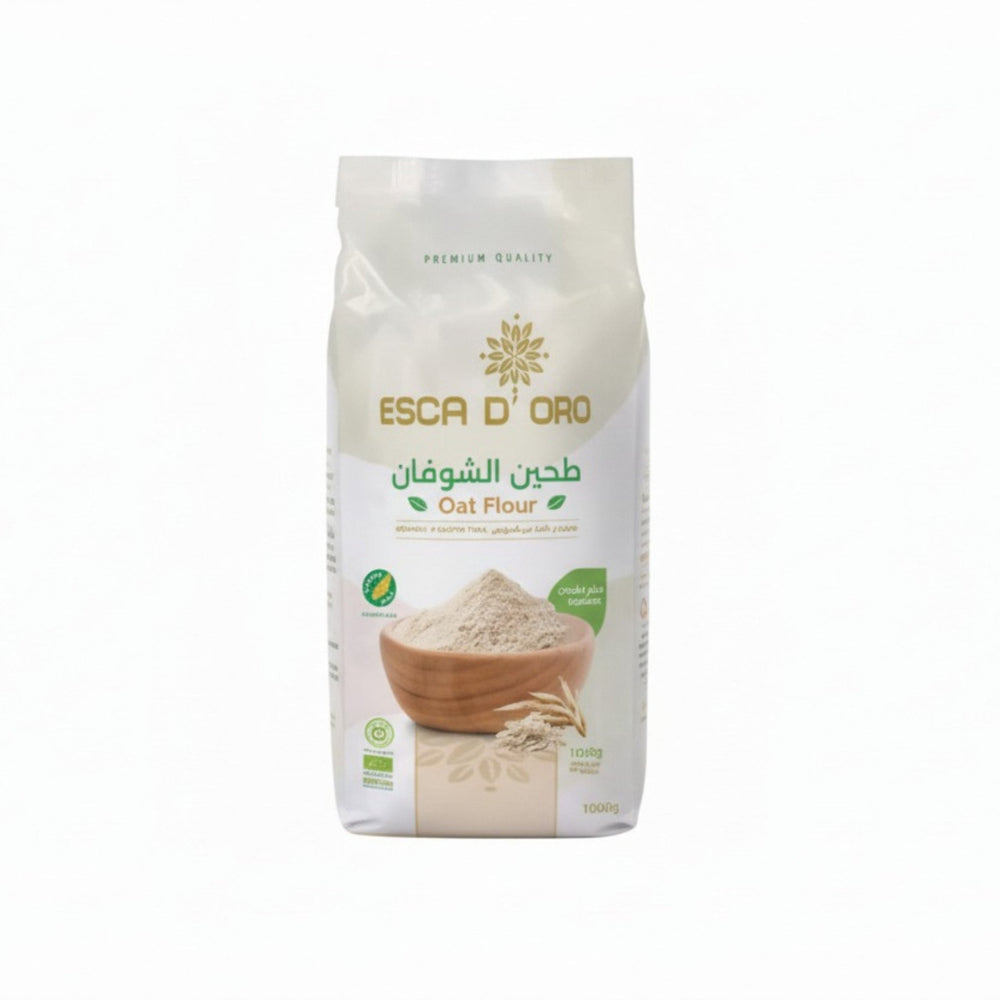 طحين الشوفان العضوي الخالي من الجلوتين إسكـا الذهبية 1 كجم