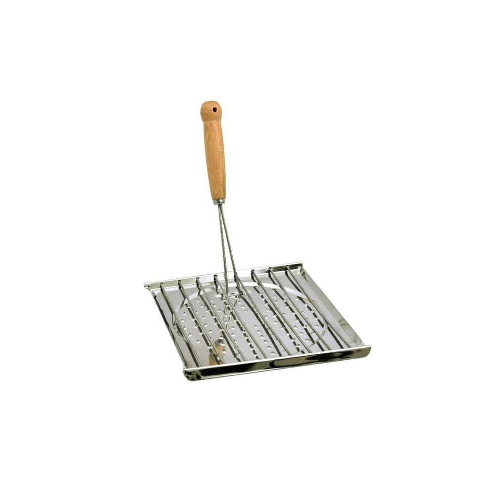 Aluminum heat diffuser with wooden handle 