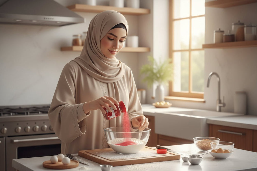 ملون طعام أحمر بودرة من الأمير 90 غرام
