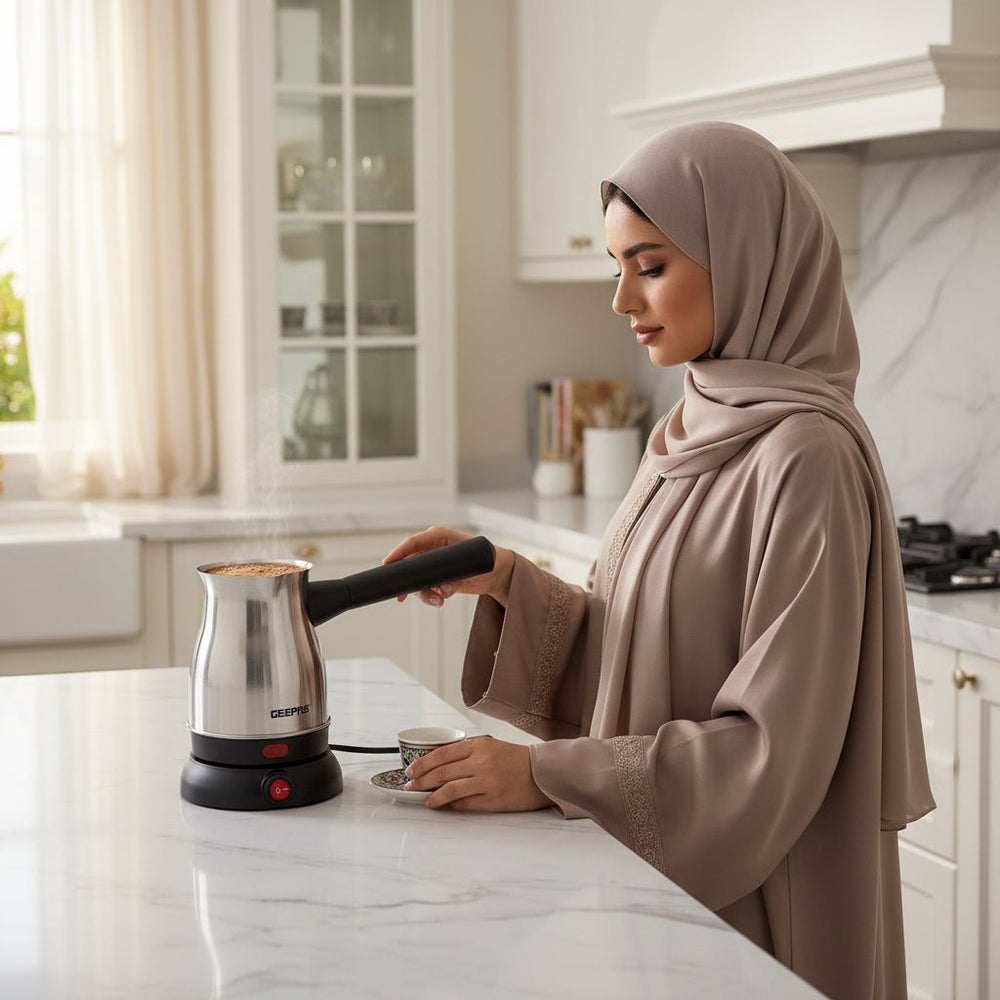 غلاية قهوة تركية كهربائية جيباس 0.8 لتر 800 واط