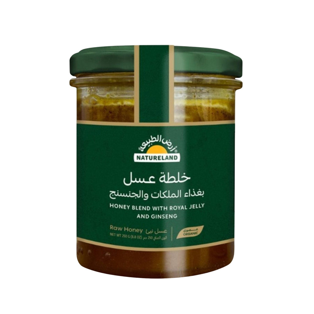 خلطة عسل بغذاء الملكات والجنسنج 250 جرام