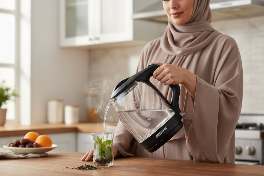 غلاية كهربائية زجاج جيباس 1.8 لتر 1500 واط