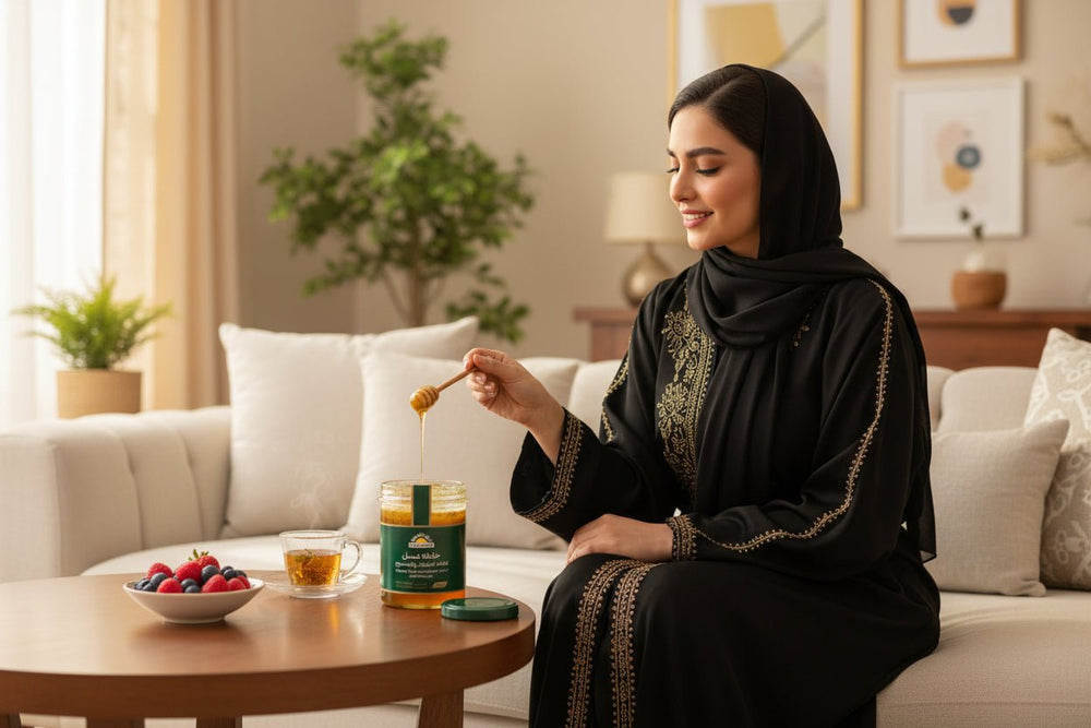 خلطة عسل بغذاء الملكات والجنسنج 250 جرام