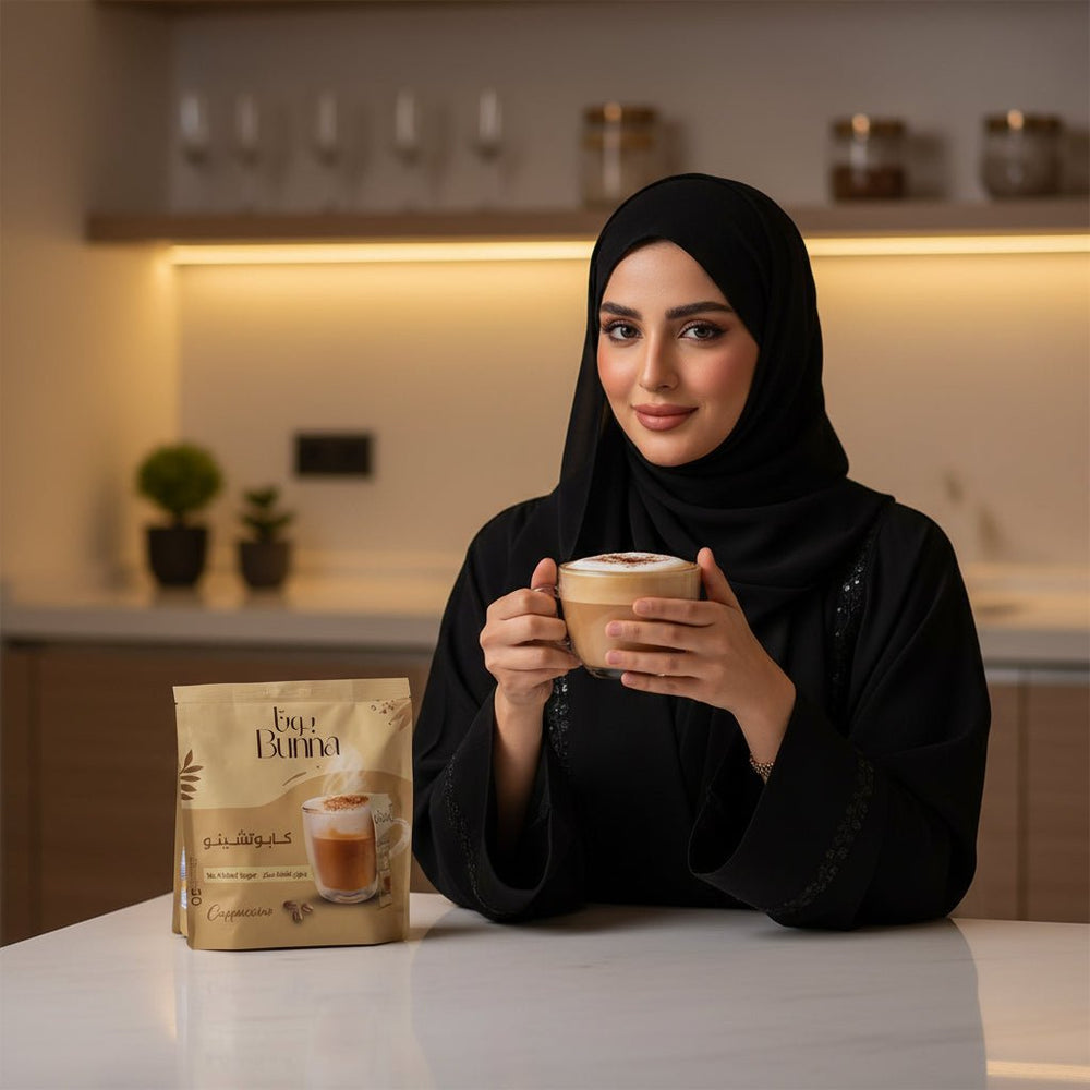 كابتشينو بونا بدون إضافة سكر 30 ظرف