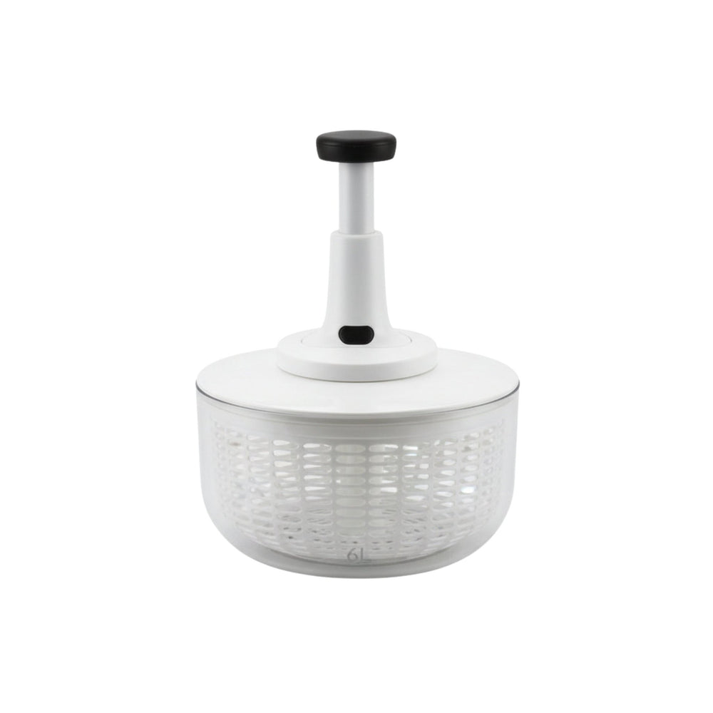 عصارة سلطة يدوية بالضغط Press Salad Spinner بسعة 6 لترات