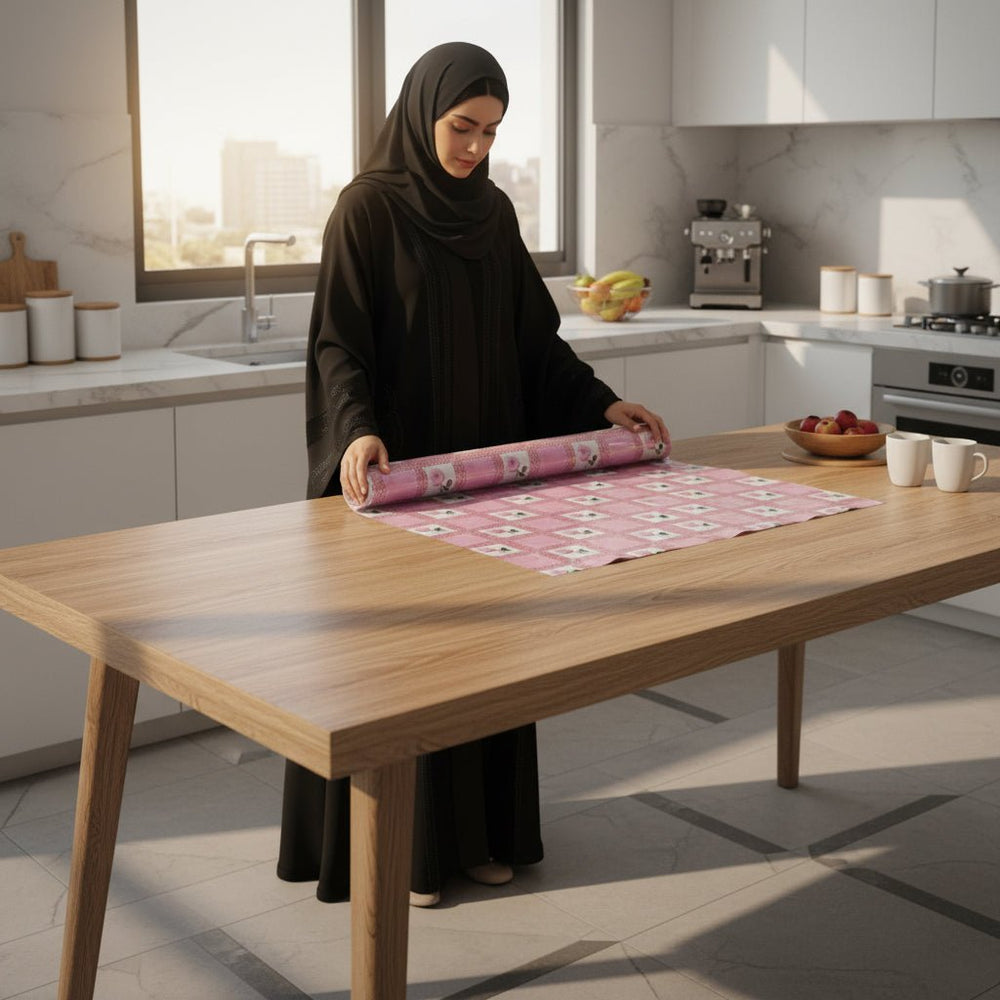 Plastic tablecloth 137cm wide x 1m long