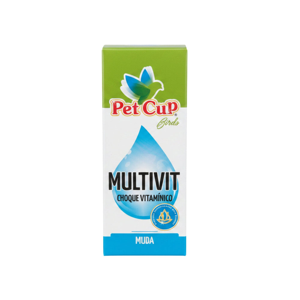 مكمل فيتامينات للطيور 30 مل; Pet Cup Birds Multivit Choque Vitamínico