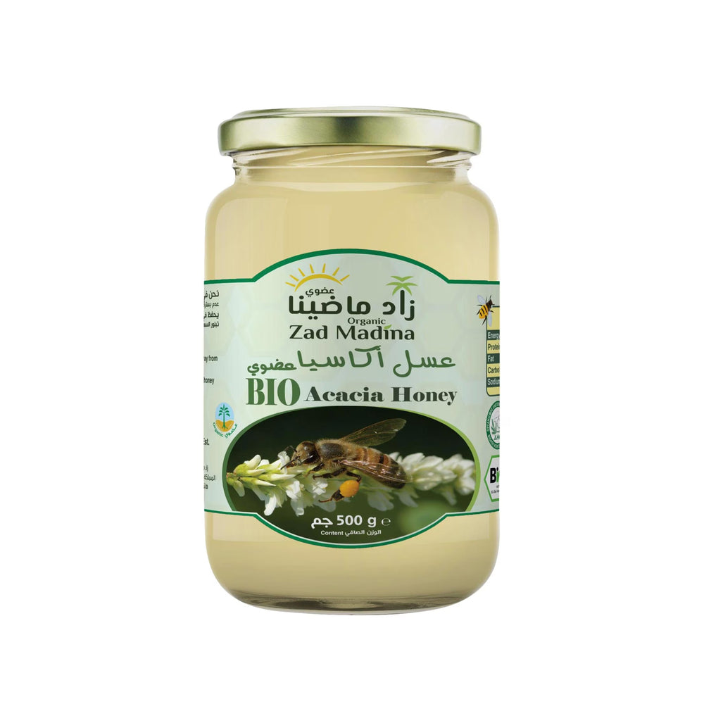 عسل أكاسيا عضوي من زاد  ماضينا 500 جرام