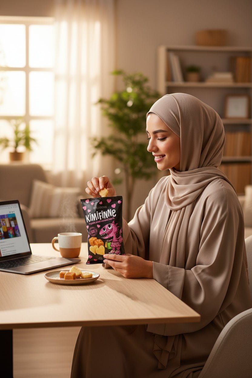 قلوب الذرة العضوية بنكهة الكراميل المملح كيميفين من ماكلويدز 30 جرام