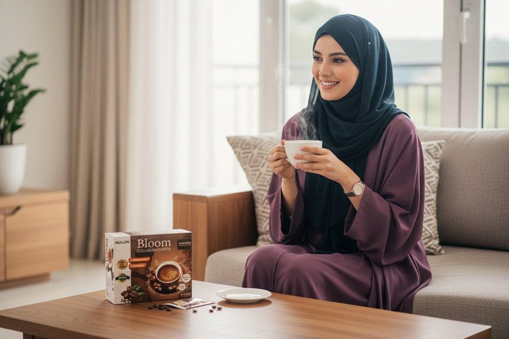 قهوة نوجن بلوم بالكولاجين  100 جرام 10 أكياس