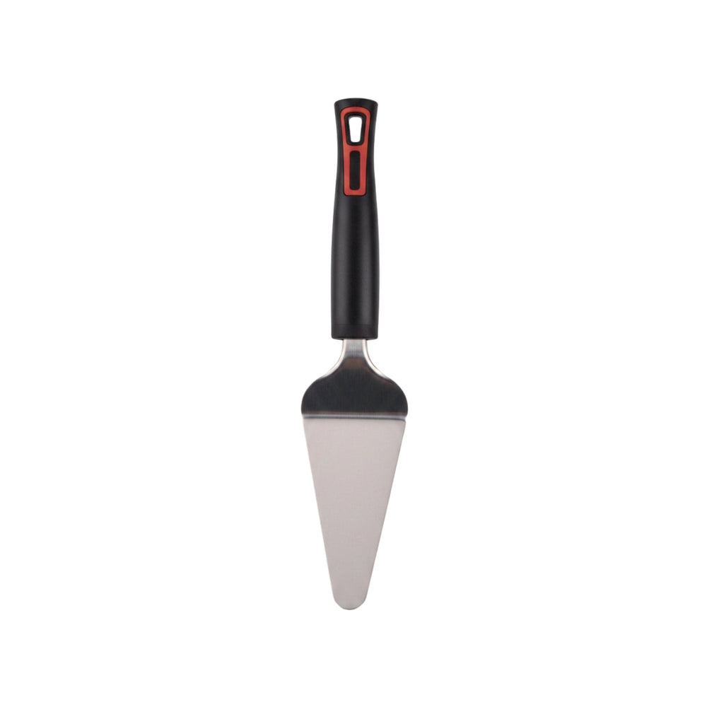 Stainless steel cake cutter with plastic handle