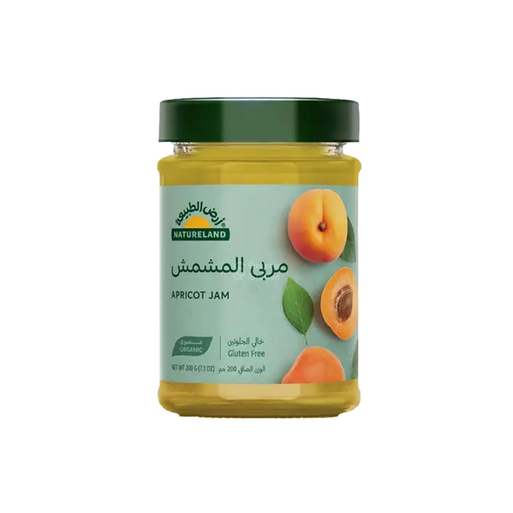 مربى المشمش العضوي أرض الطبيعة 200 جم