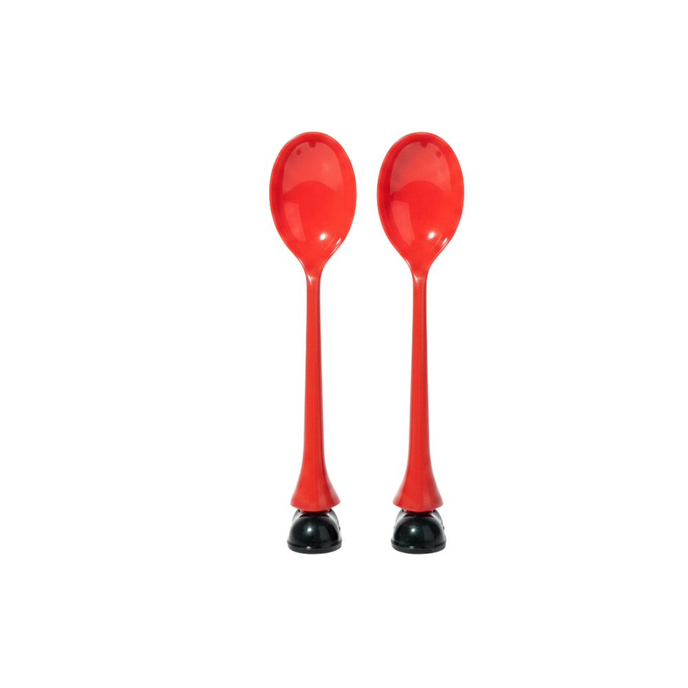 2-piece plastic salad serving spoons 