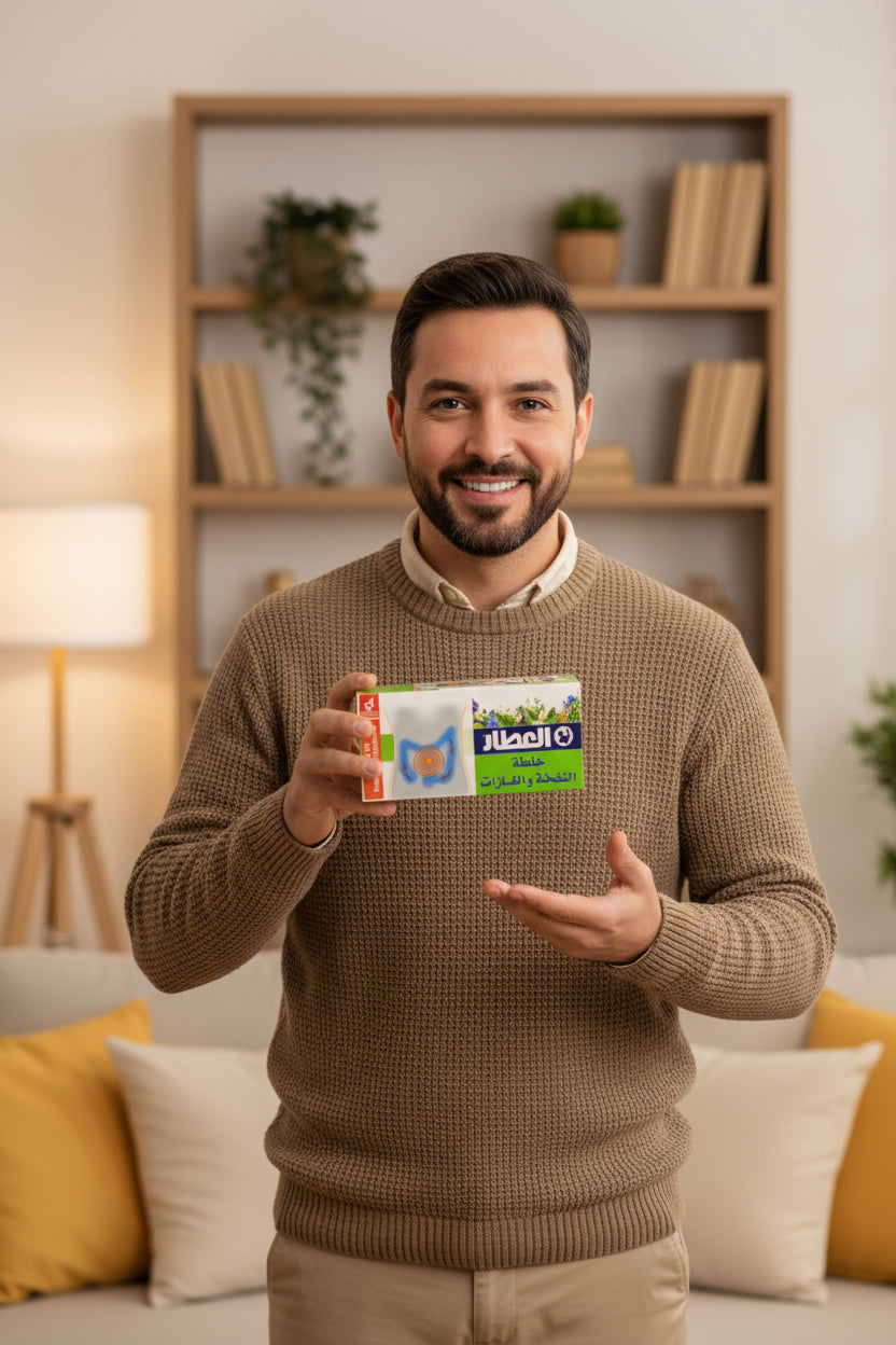 خلطة أعشاب لتخفيف النفخة والغازات 20 كيس