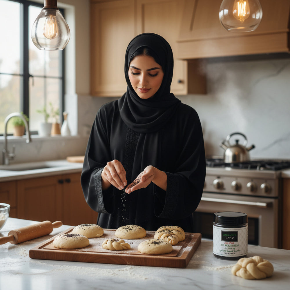 حبة البركة العضوية من أورجانيك لاند 200 جم
