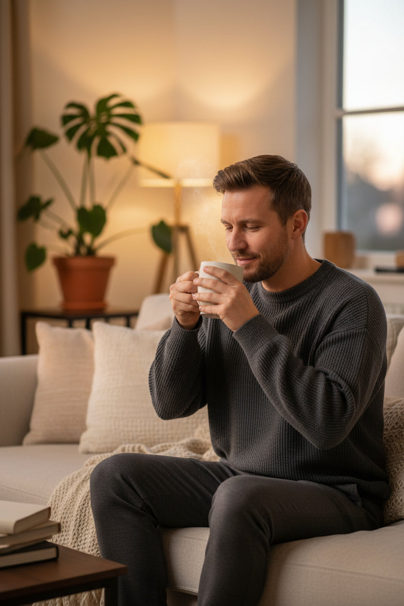 كوب مع مقبض من الفخار صناعة يدوية 450 مل