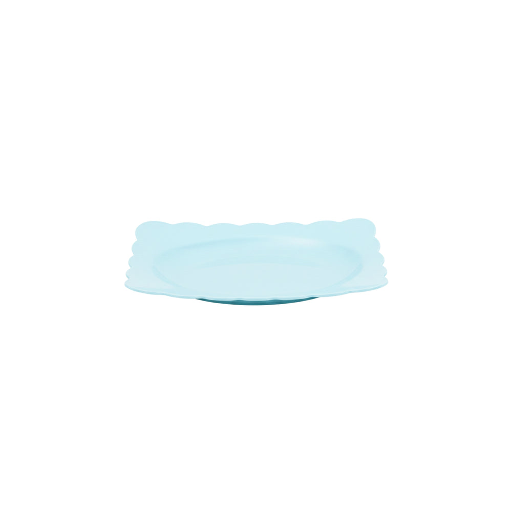 6 pieces of rectangular flat plastic plates, 21*14 cm