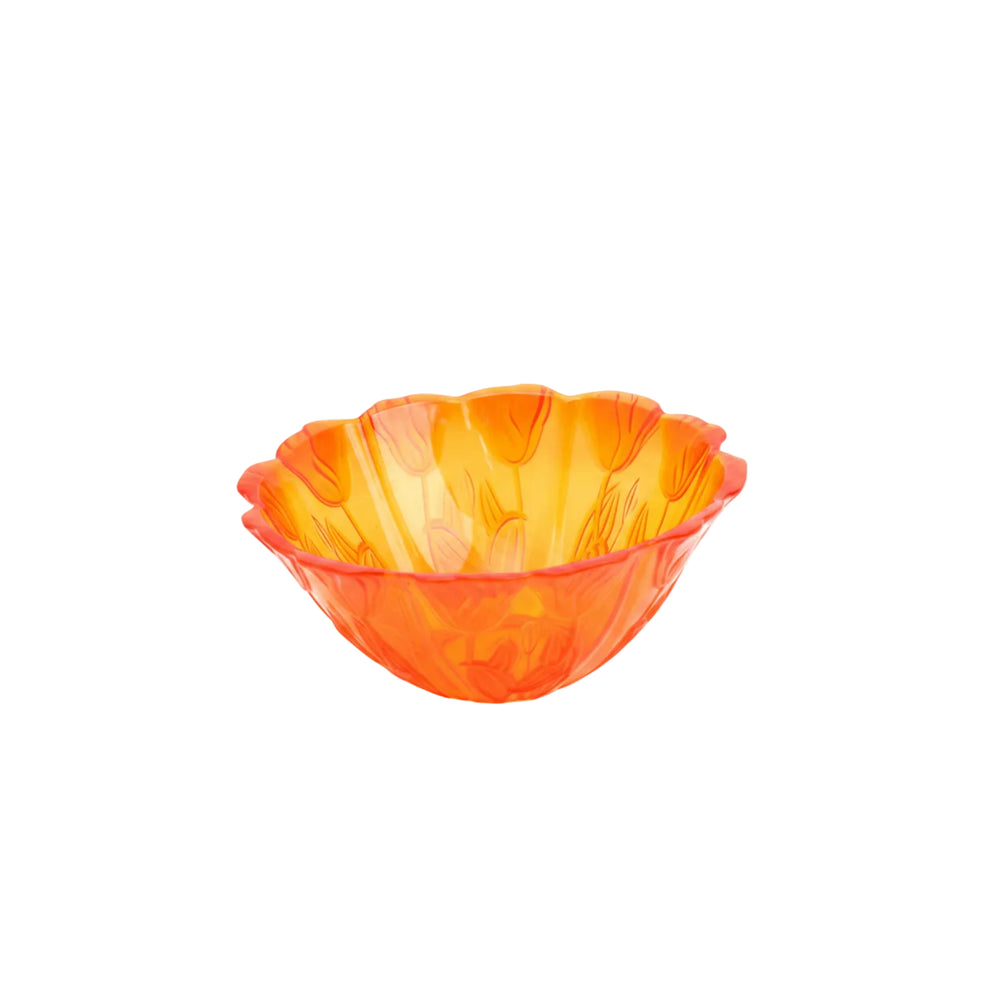 5L Plastic Fruit Bowl Rose Print