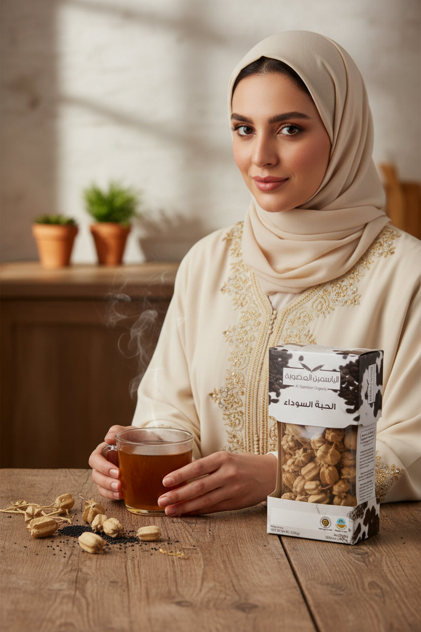 ثمار الحبة السوداء العضوية من الياسمين العضوية 100 جرام