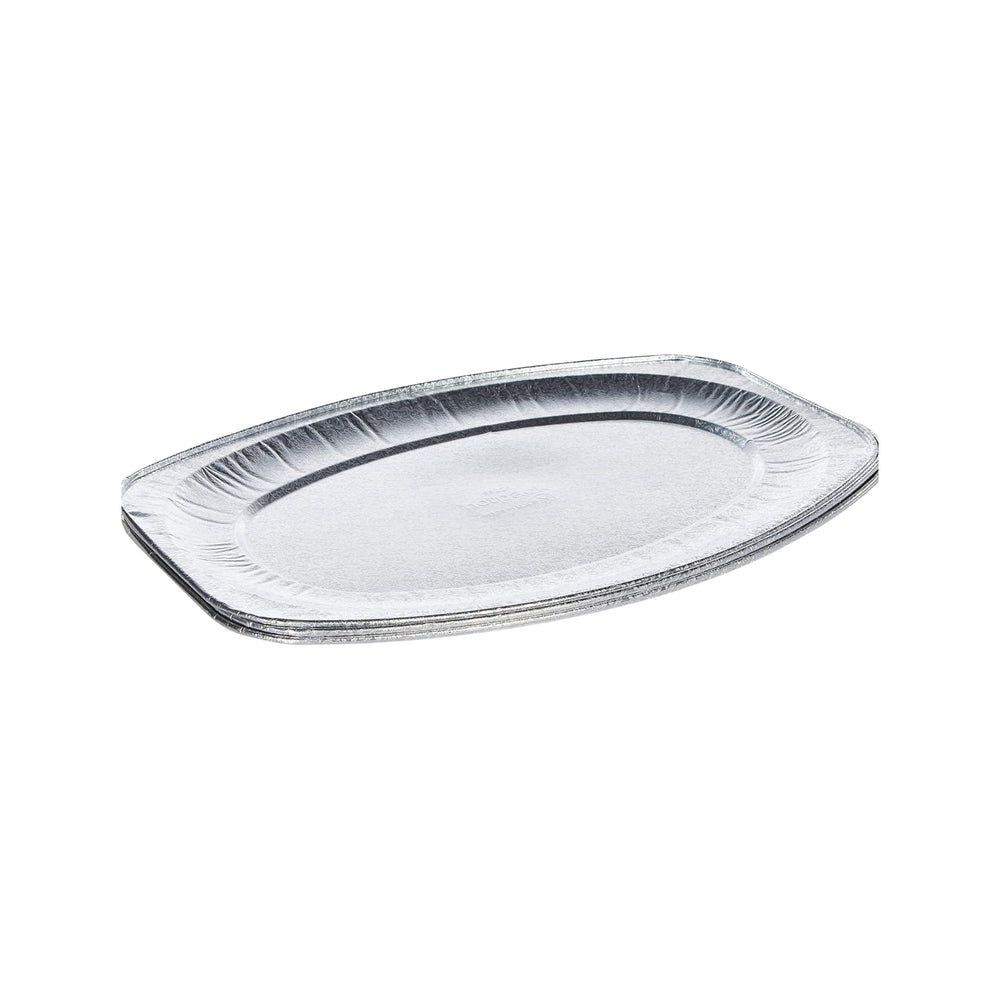Disposable oval aluminum plates