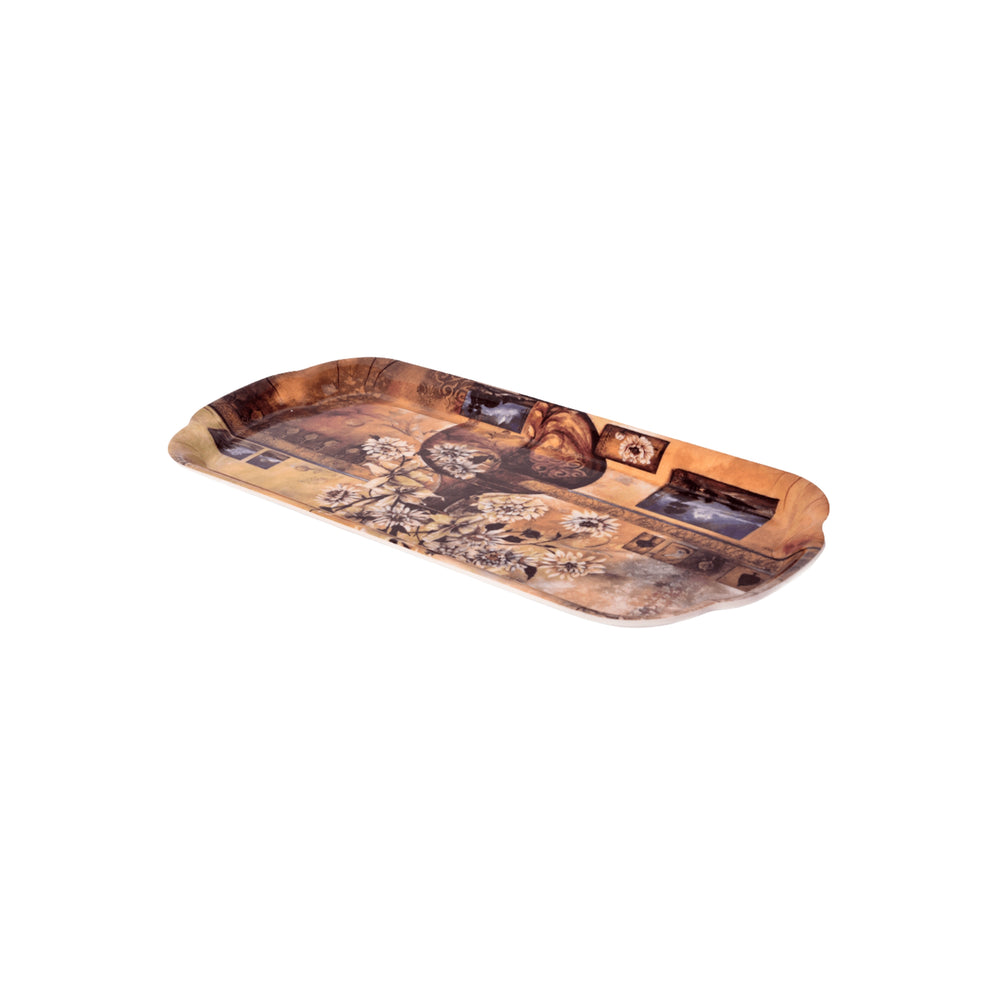 Rectangular melamine serving tray