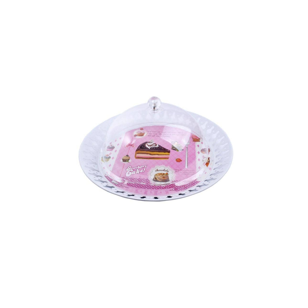 Cake serving plate with lid 33 cm