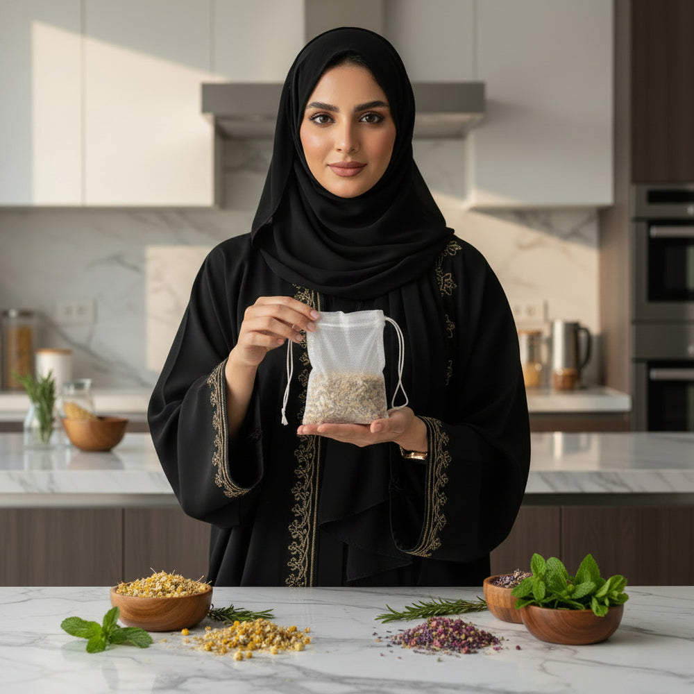 اكياس تخمير الشاي والأعشاب 100 كيس 8 × 12 سم