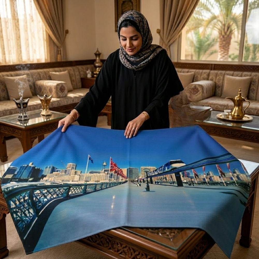 مفرش طاولة بلاستيك أنيق 150 سم - آنية المنزل الراقي