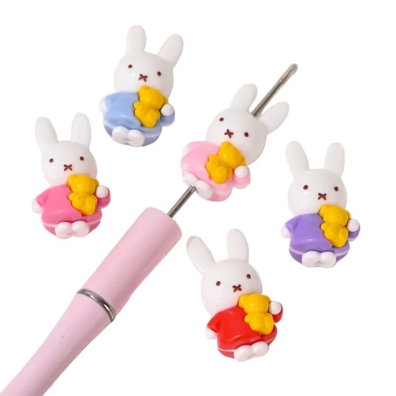 مجموعة إكسسوارات ميفي Kawaii متعددة الاستخدامات للهواتف والمفاتيح والحقائب عدد 10 قطع - آنية المنزل الراقي