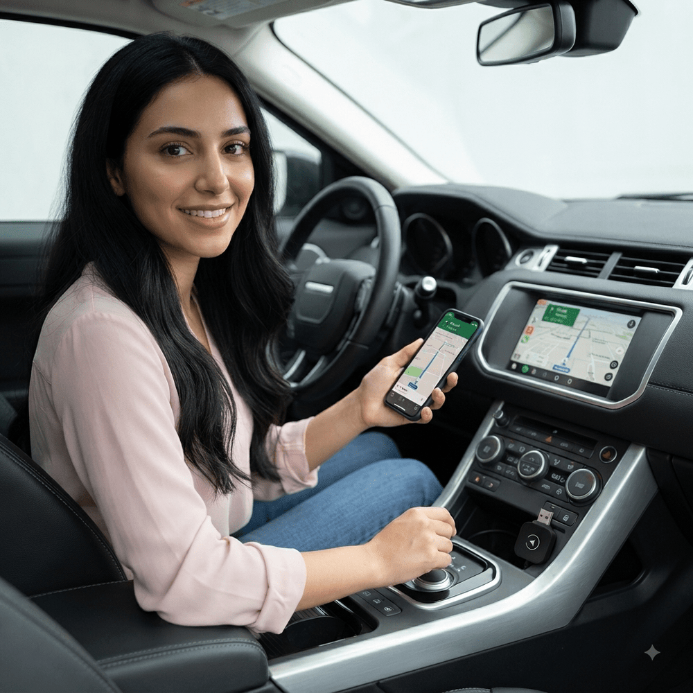 محول CarPlay وAndroid Auto لاسلكي 2 × 1 للسيارة - آنية المنزل الراقي