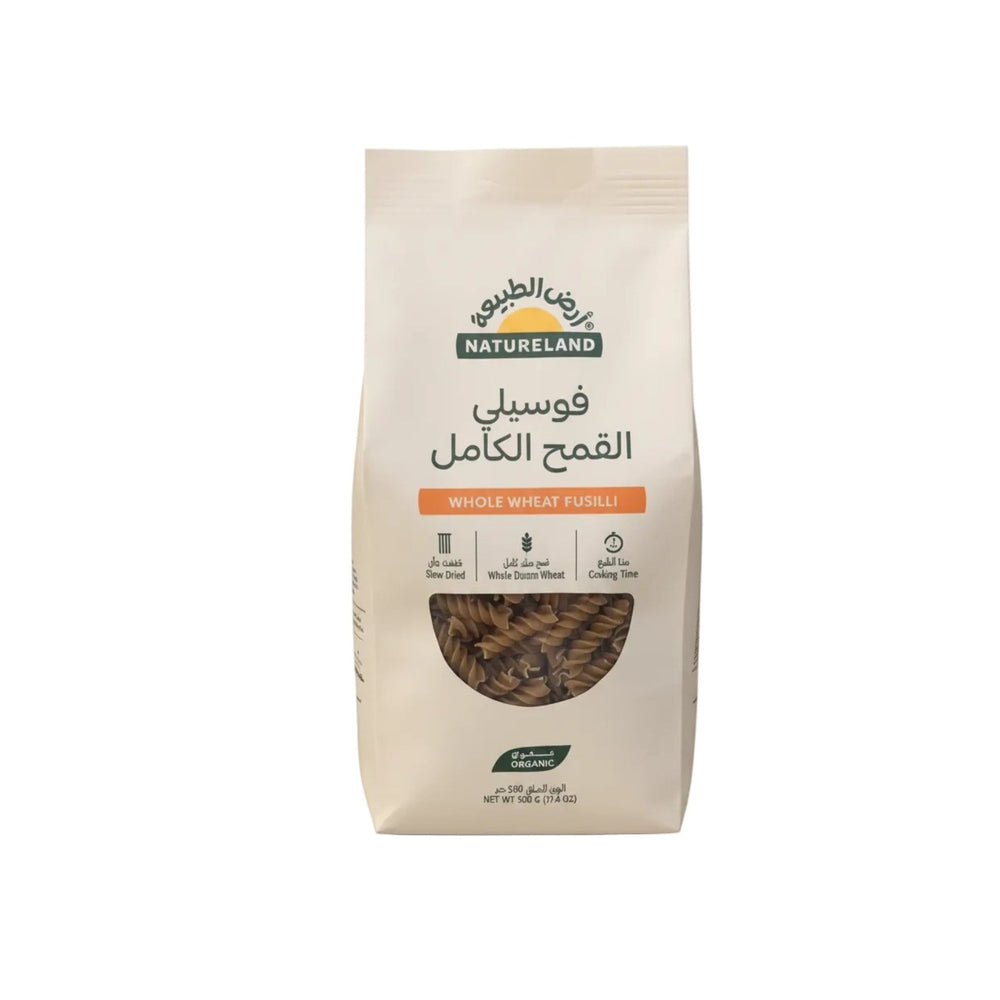 مكروني فوسيلي القمح الكامل العضوي 500 جرام أرض الطبيعة - آنية المنزل الراقي