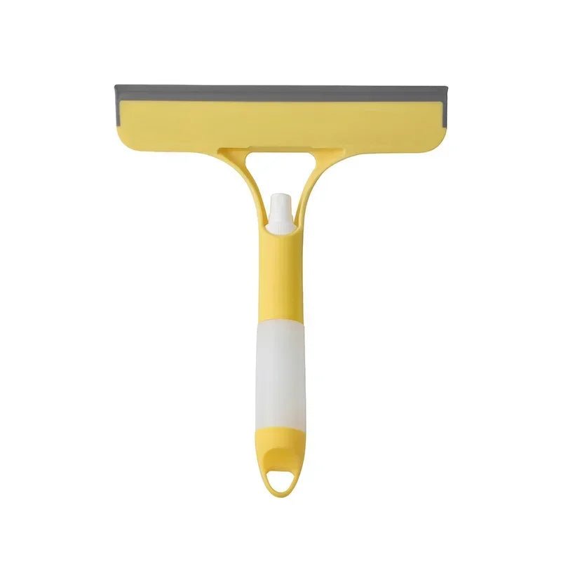 ممسحة تنظيف زجاج 3 في 1 مزودة ببخاخ وإسفنجة - آنية المنزل الراقي