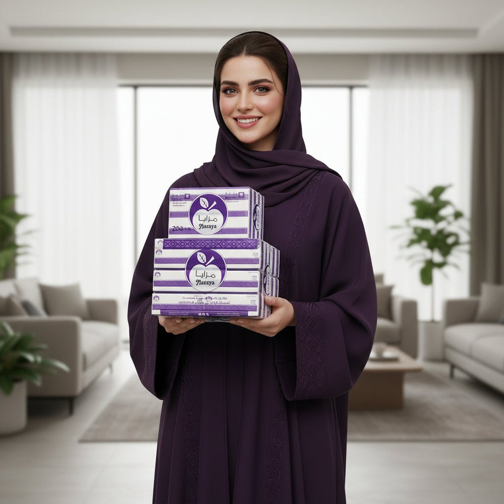 مناديل مزايا للوجه ناعمة 200 منديل × 10 عبوات - آنية المنزل الراقي