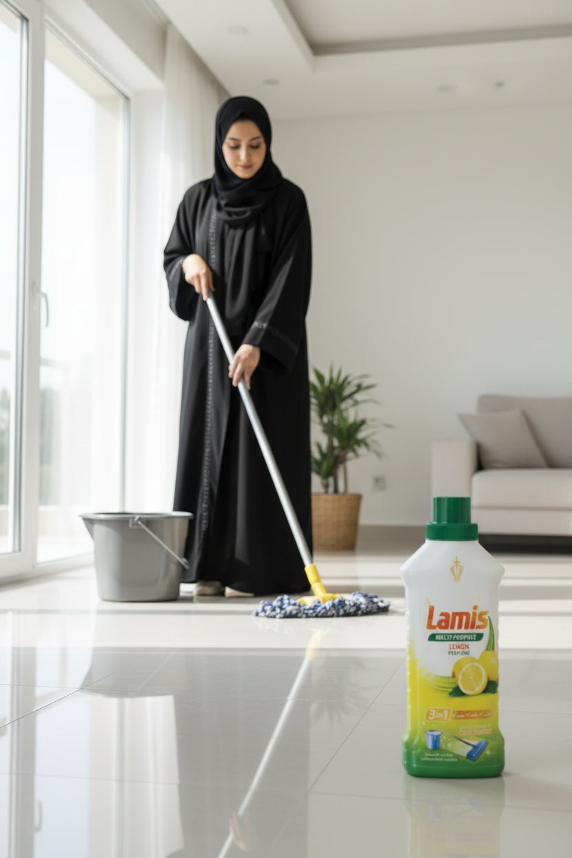 منظف ومعطر لميس متعدد الاستعمالات برائحة الليمون 900 مل - آنية المنزل الراقي