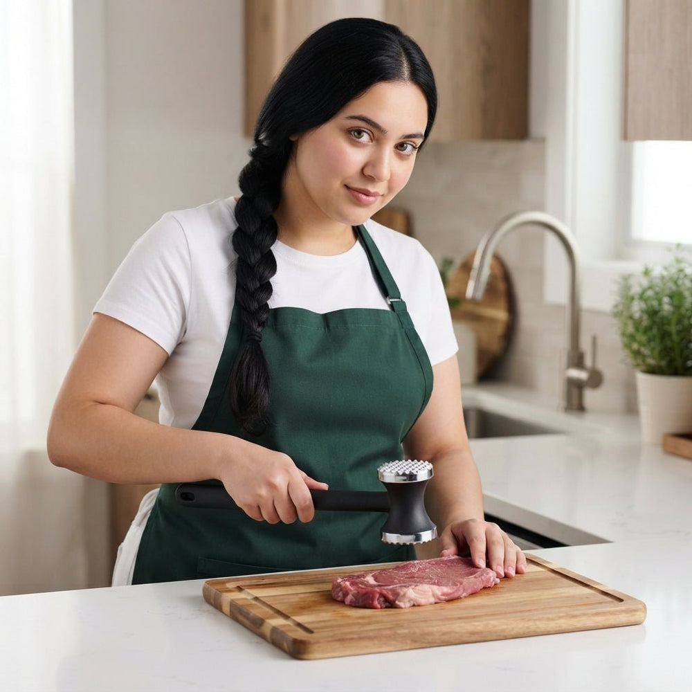 مطرقة لتطرية اللحوم من الستانلس ستيل - آنية المنزل الراقي
