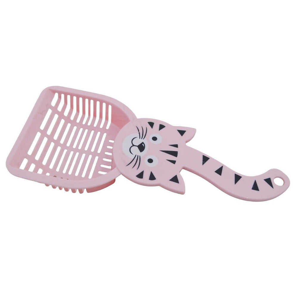 Plastic scoop for cat and pet litter 