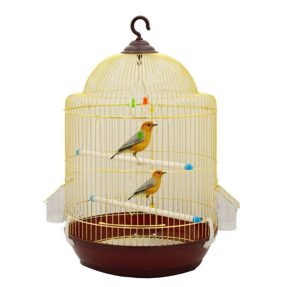 Round metal bird cage for birds 
